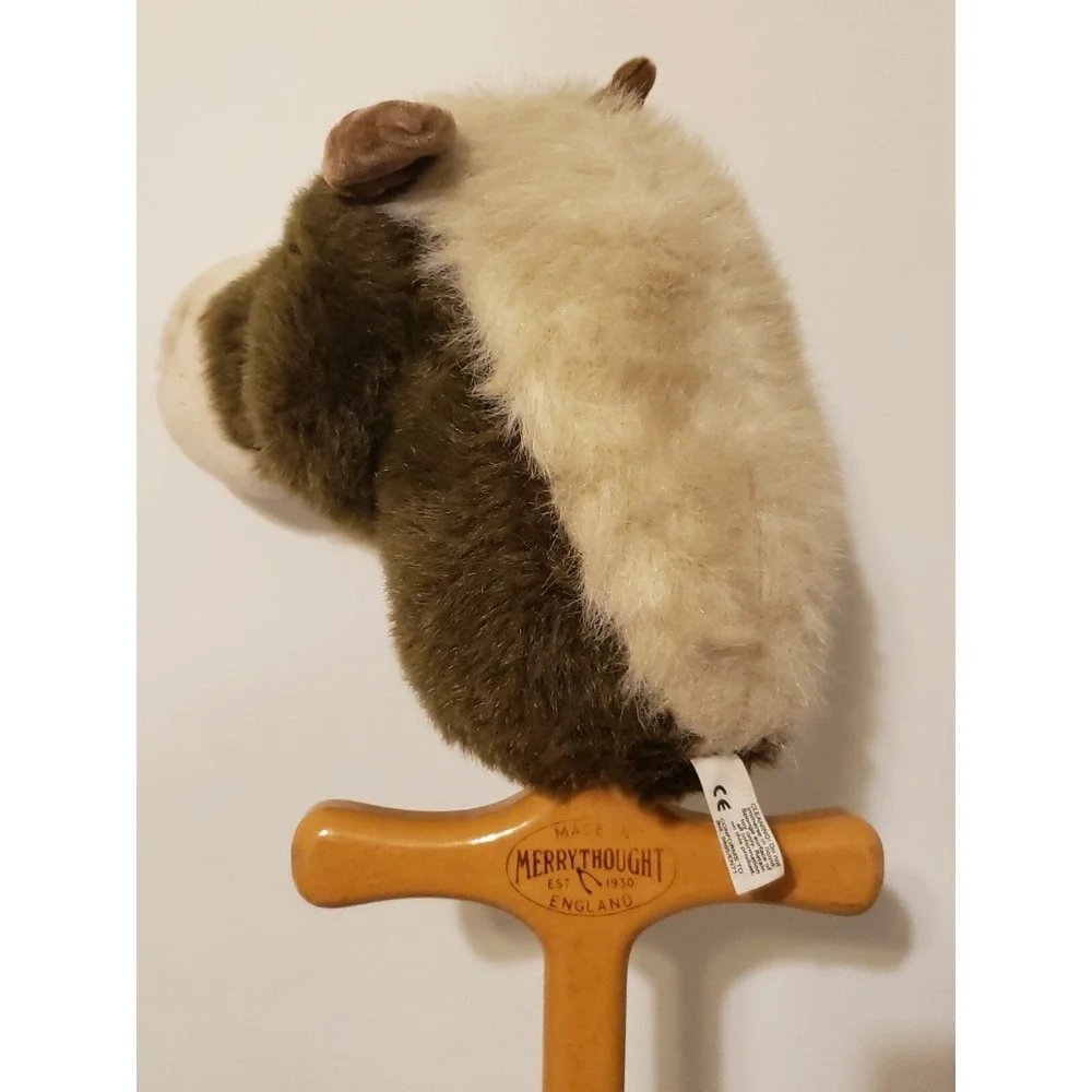 Merrythought Ironbridge Shrops Hobby Horse Toy Wooden Wheels Plush England